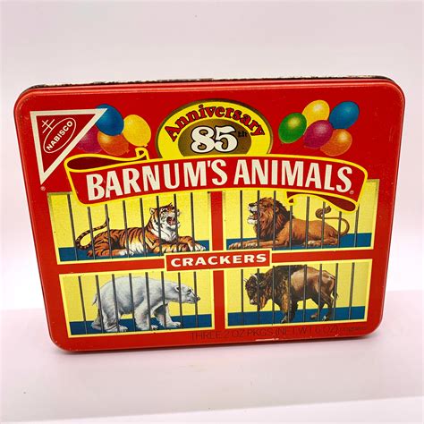 metal cracker box|animal crackers in a box.